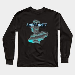 SadPlanet(StatueComputerBlue) Long Sleeve T-Shirt